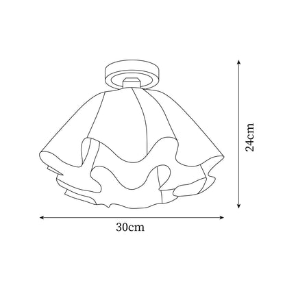 Contemporary Copper Brass Fitting Ceiling Light 1-Light