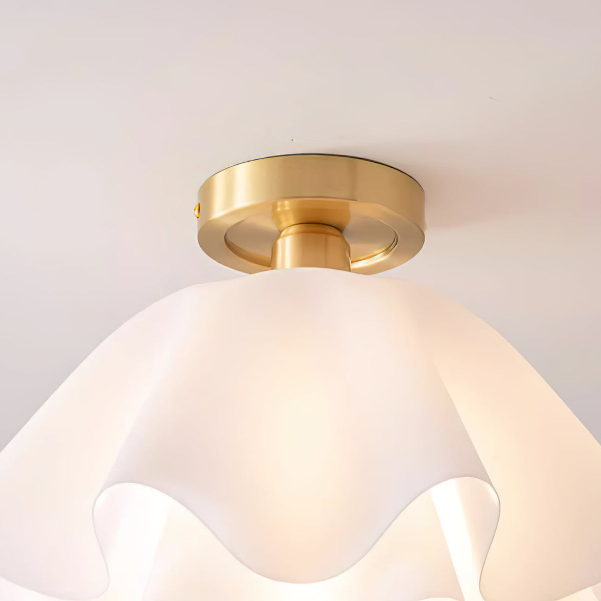 Contemporary Copper Brass Fitting Ceiling Light 1-Light