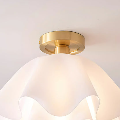 Contemporary Copper Brass Fitting Ceiling Light 1-Light