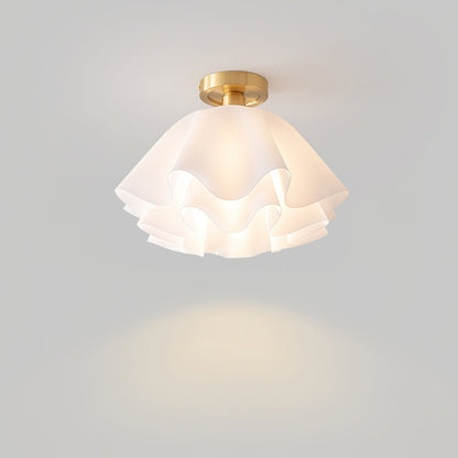 Contemporary Copper Brass Fitting Ceiling Light 1-Light