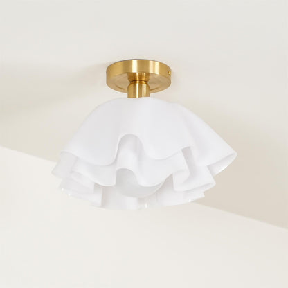 Contemporary Copper Brass Fitting Ceiling Light 1-Light