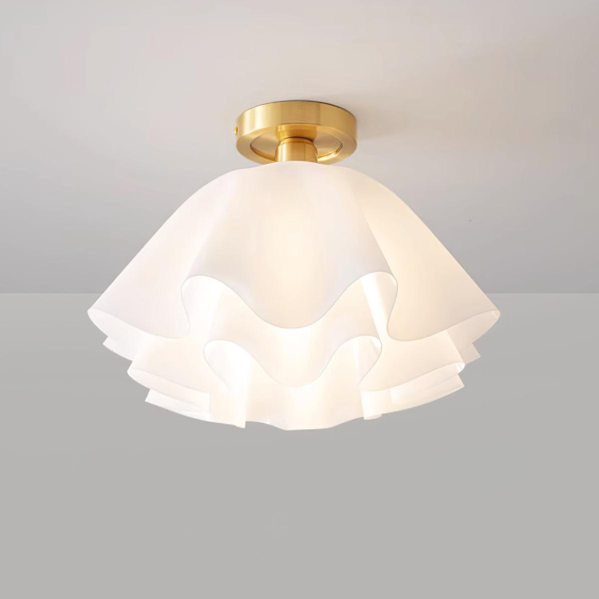 Contemporary Copper Brass Fitting Ceiling Light 1-Light