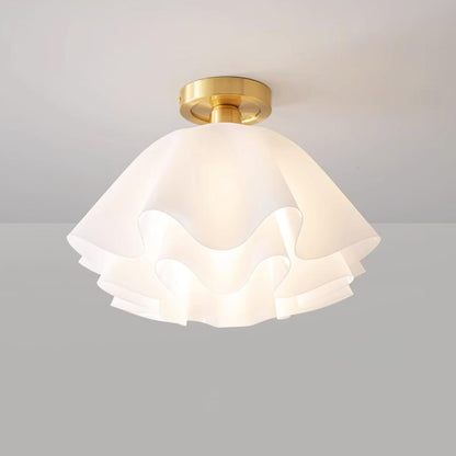 Contemporary Copper Brass Fitting Ceiling Light 1-Light