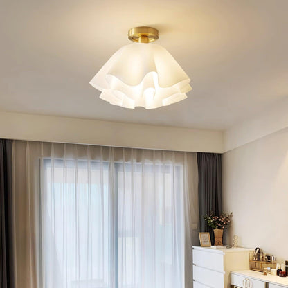 Contemporary Copper Brass Fitting Ceiling Light 1-Light