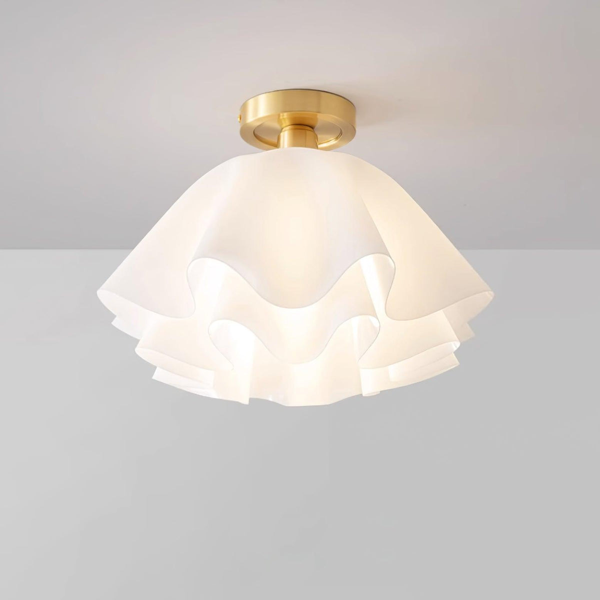 Contemporary Copper Brass Fitting Ceiling Light 1-Light