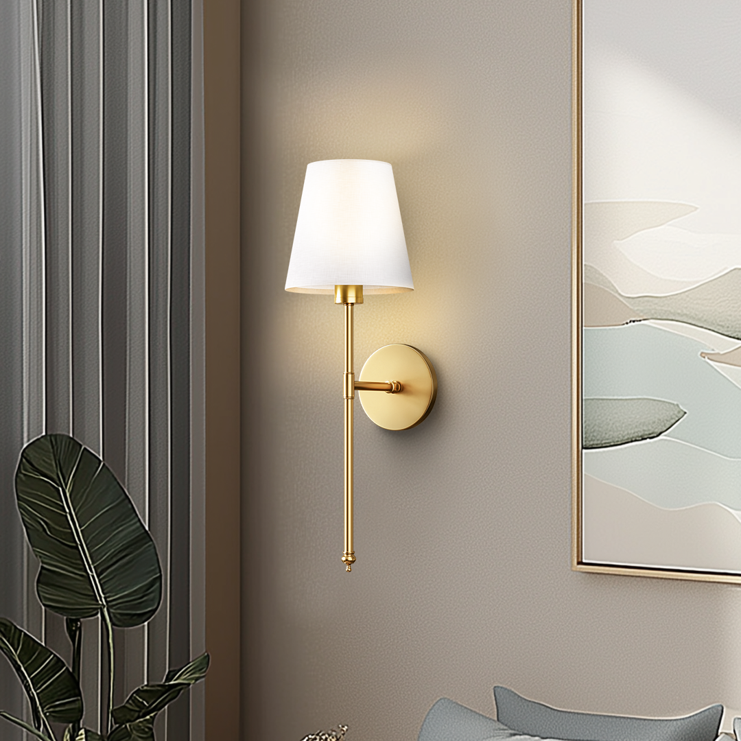 Contemporary Aluminium Shade Wall Light 1-Light
