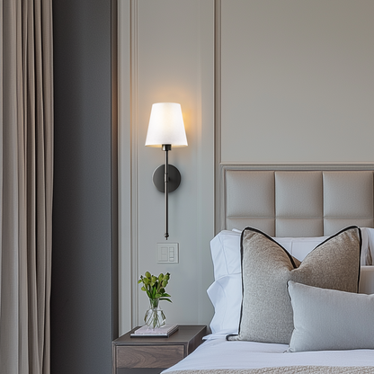 Contemporary Aluminium Shade Wall Light 1-Light