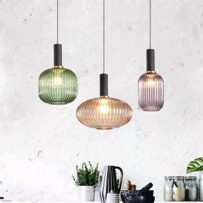 Contemporary Glass Tube Fitting Pendant Light 1-Light
