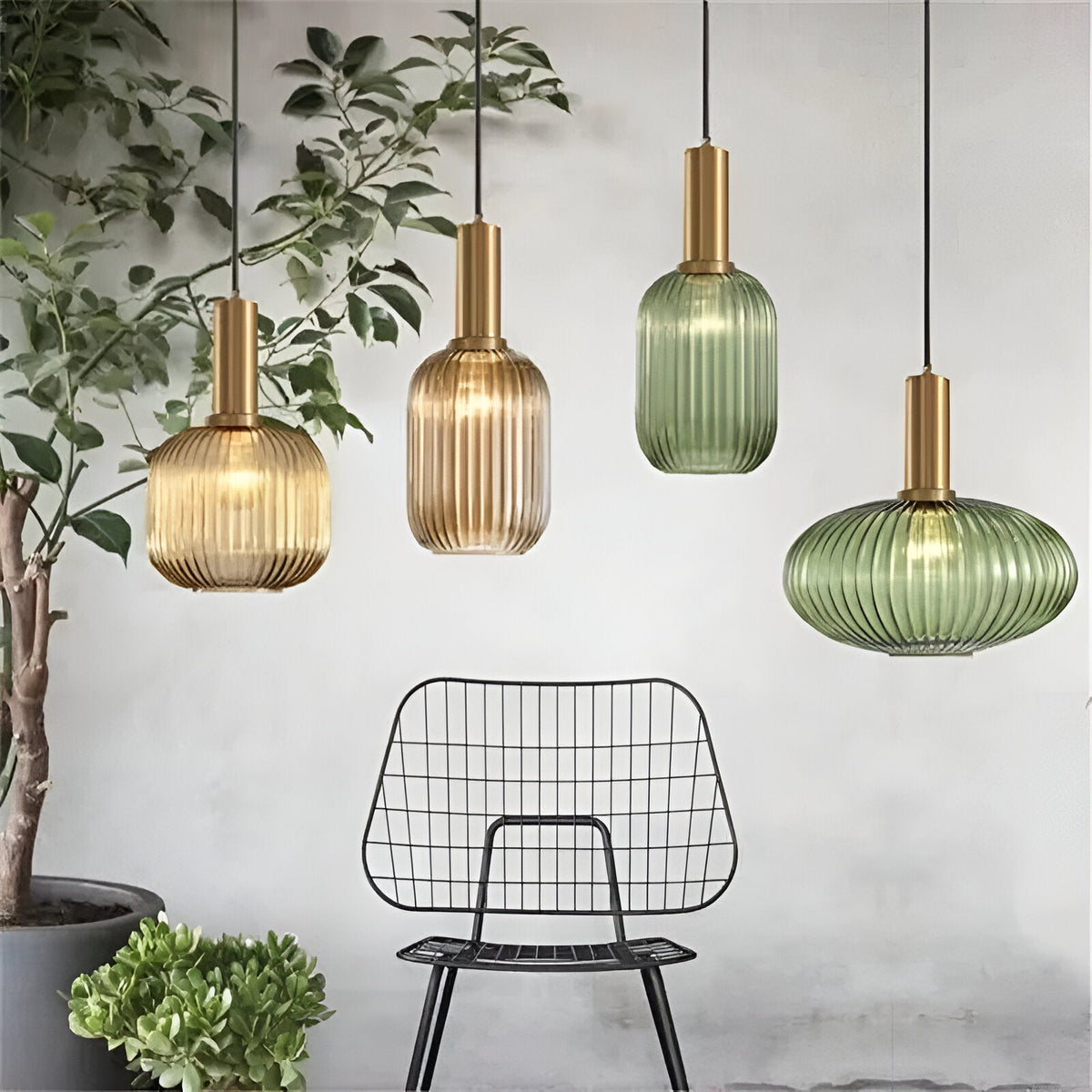 Contemporary Glass Tube Fitting Pendant Light 1-Light