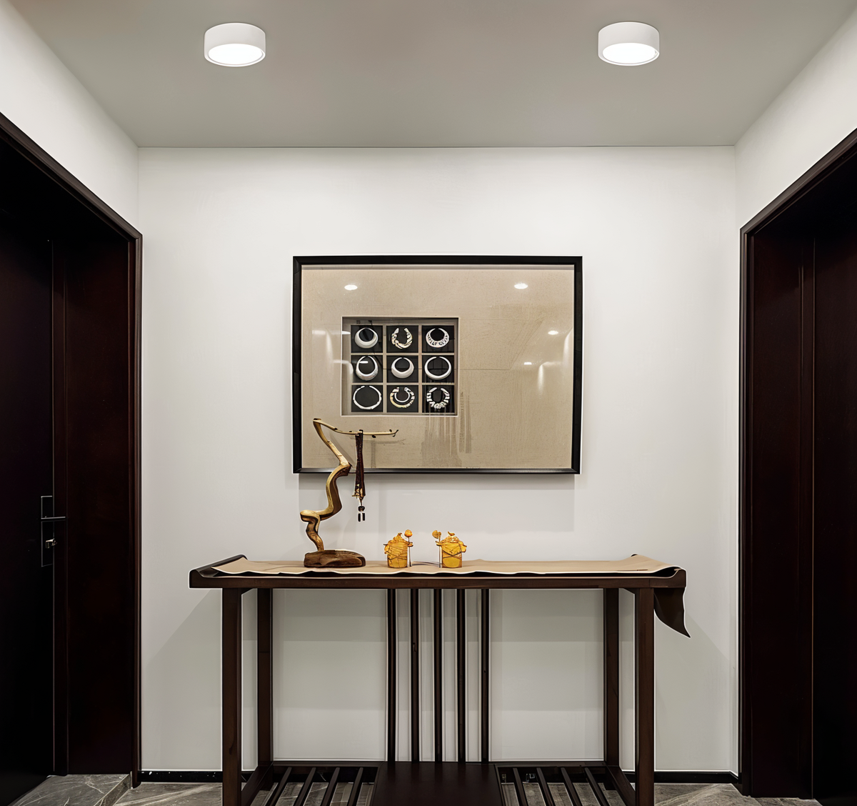 Modern Iron Flush Ø7.5cm Ceiling Light 1-Light