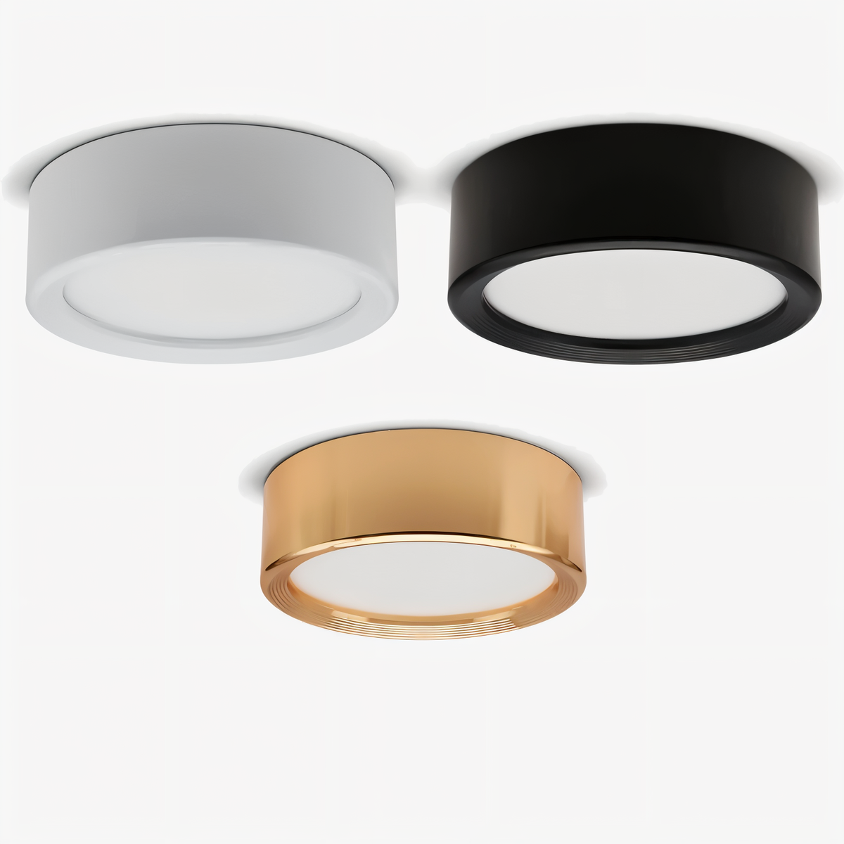 Modern Iron Flush Ø7.5cm Ceiling Light 1-Light