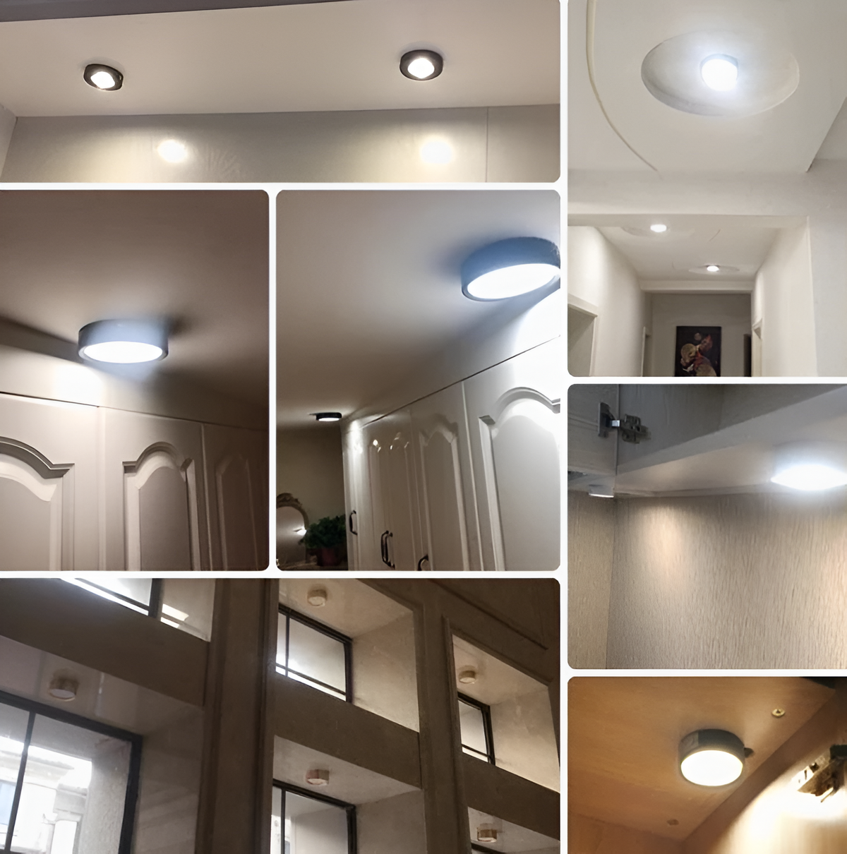 Modern Iron Flush Ø7.5cm Ceiling Light 1-Light