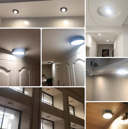 Modern Iron Flush Ø7.5cm Ceiling Light 1-Light