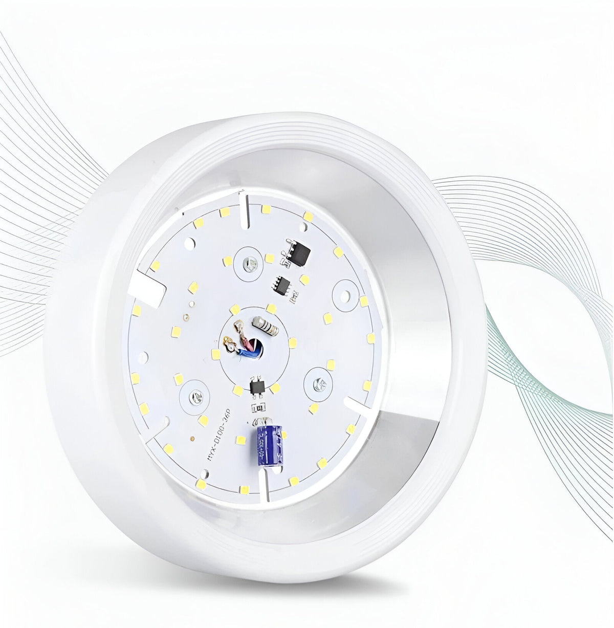 Modern Iron Flush Ø7.5cm Ceiling Light 1-Light