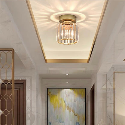 Contemporary Iron 1-Light Flush Ceiling Light 1-Light