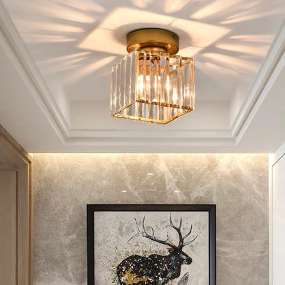 Contemporary Iron 1-Light Flush Ceiling Light 1-Light