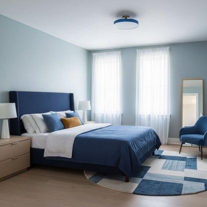 Contemporary Round LED Flush Mount Ceiling Light 1-Light