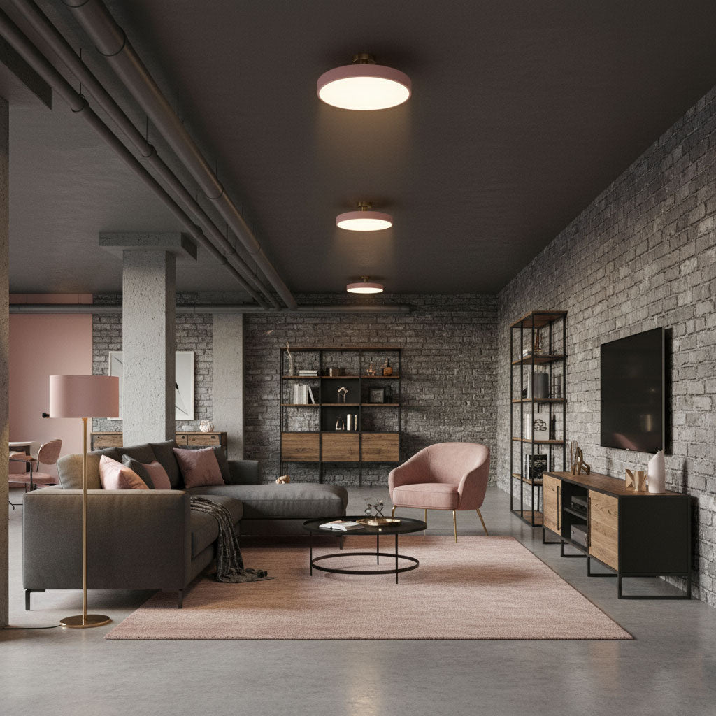 Contemporary Round LED Flush Mount Ceiling Light 1-Light