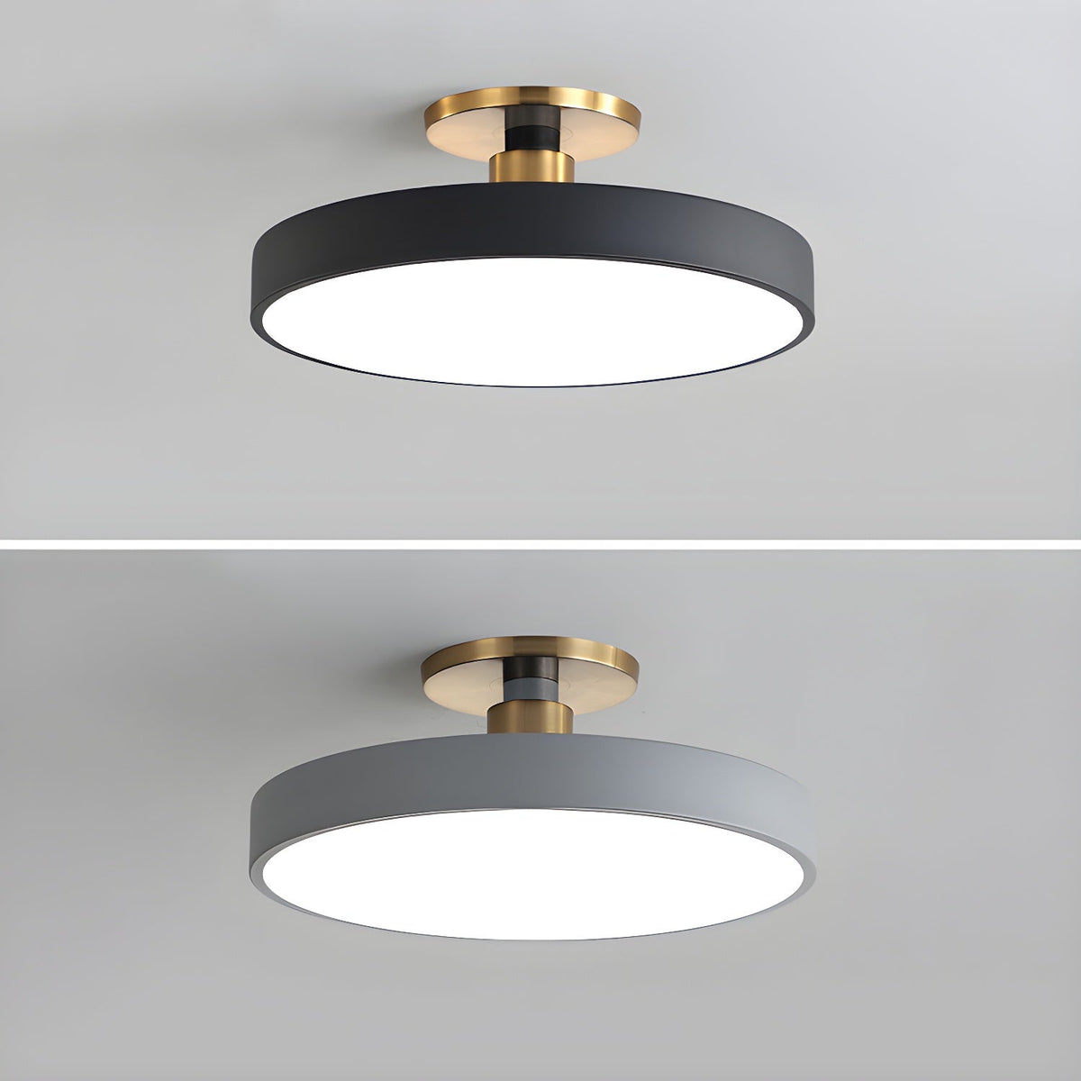 Contemporary Round LED Flush Mount Ceiling Light 1-Light
