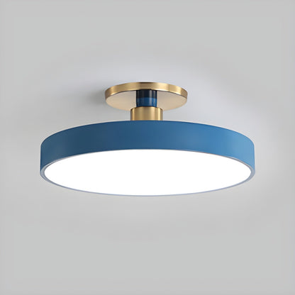 Contemporary Round LED Flush Mount Ceiling Light 1-Light