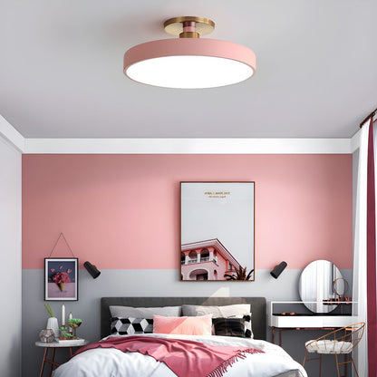 Contemporary Round LED Flush Mount Ceiling Light 1-Light