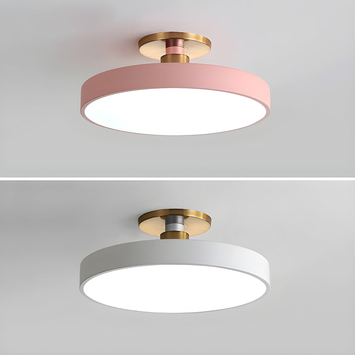 Contemporary Round LED Flush Mount Ceiling Light 1-Light