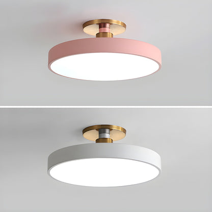 Contemporary Round LED Flush Mount Ceiling Light 1-Light