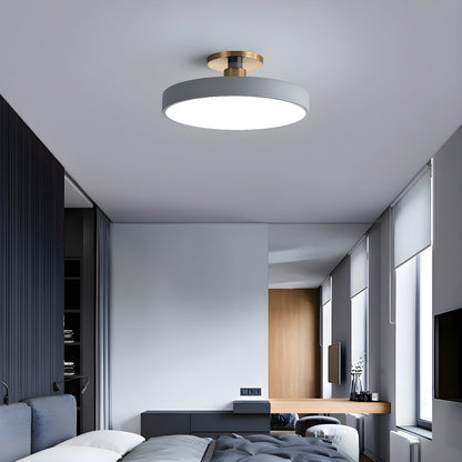 Contemporary Round LED Flush Mount Ceiling Light 1-Light