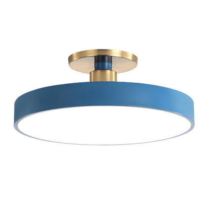 Contemporary Round LED Flush Mount Ceiling Light 1-Light