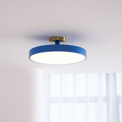Contemporary Round LED Flush Mount Ceiling Light 1-Light