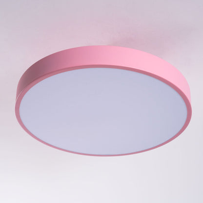 Contemporary Round LED Flush Mount Ceiling Light 1-Light