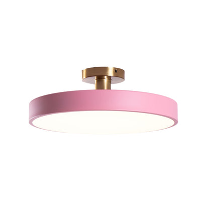 Contemporary Round LED Flush Mount Ceiling Light 1-Light