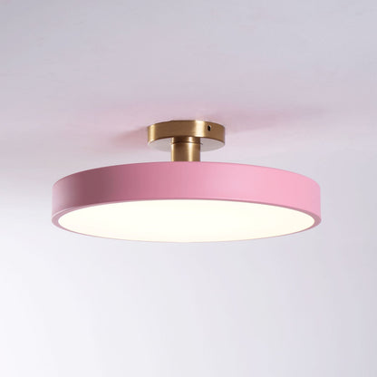 Contemporary Round LED Flush Mount Ceiling Light 1-Light