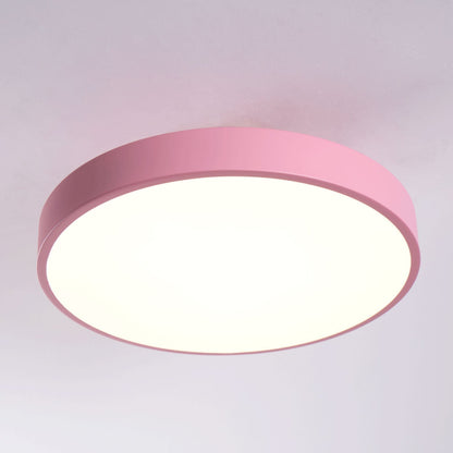 Contemporary Round LED Flush Mount Ceiling Light 1-Light