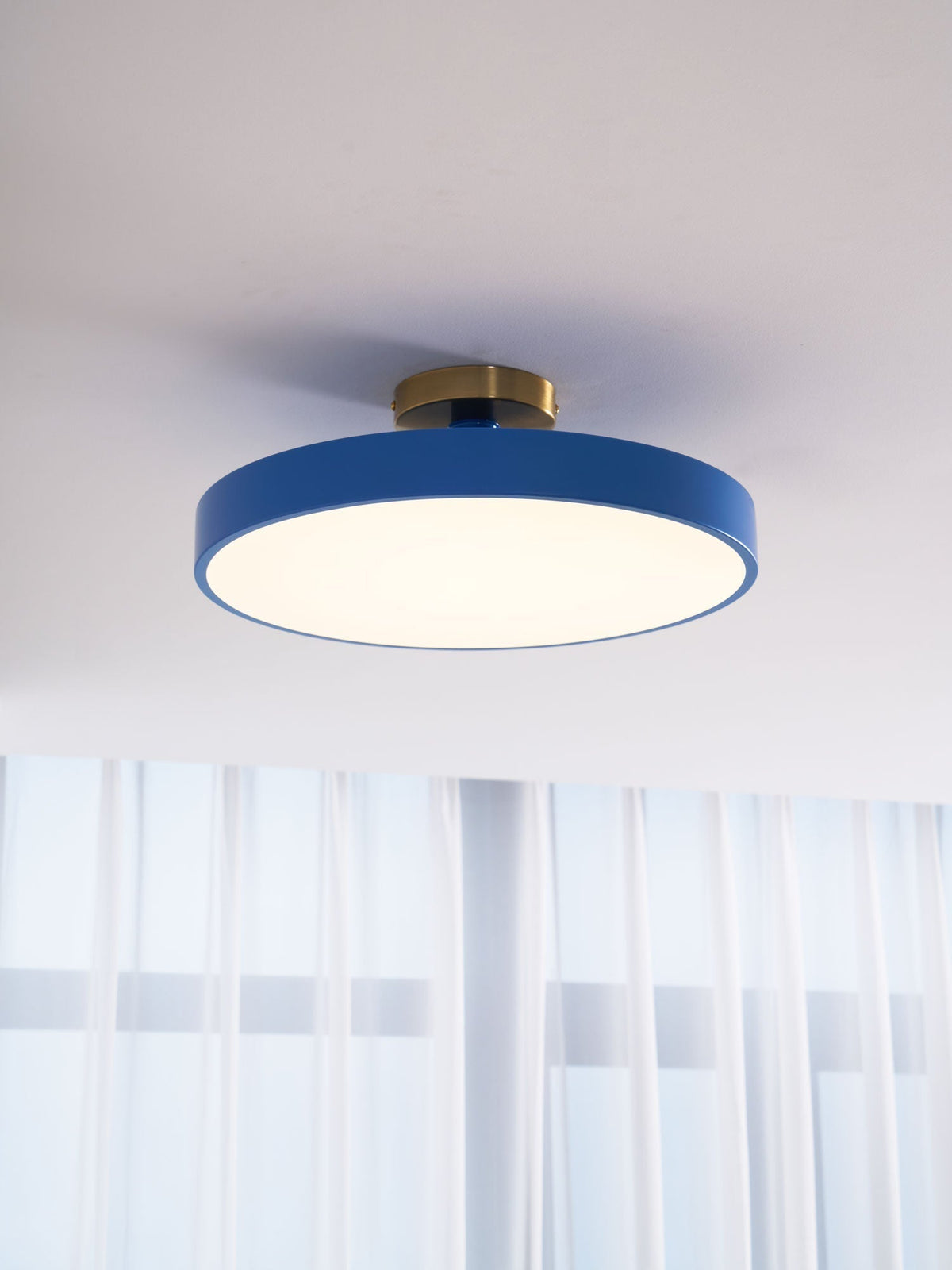 Contemporary Round LED Flush Mount Ceiling Light 1-Light