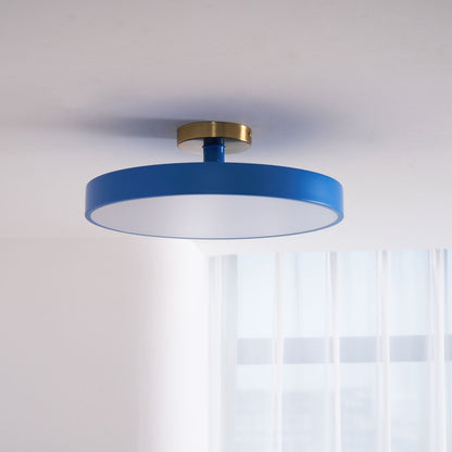 Contemporary Round LED Flush Mount Ceiling Light 1-Light