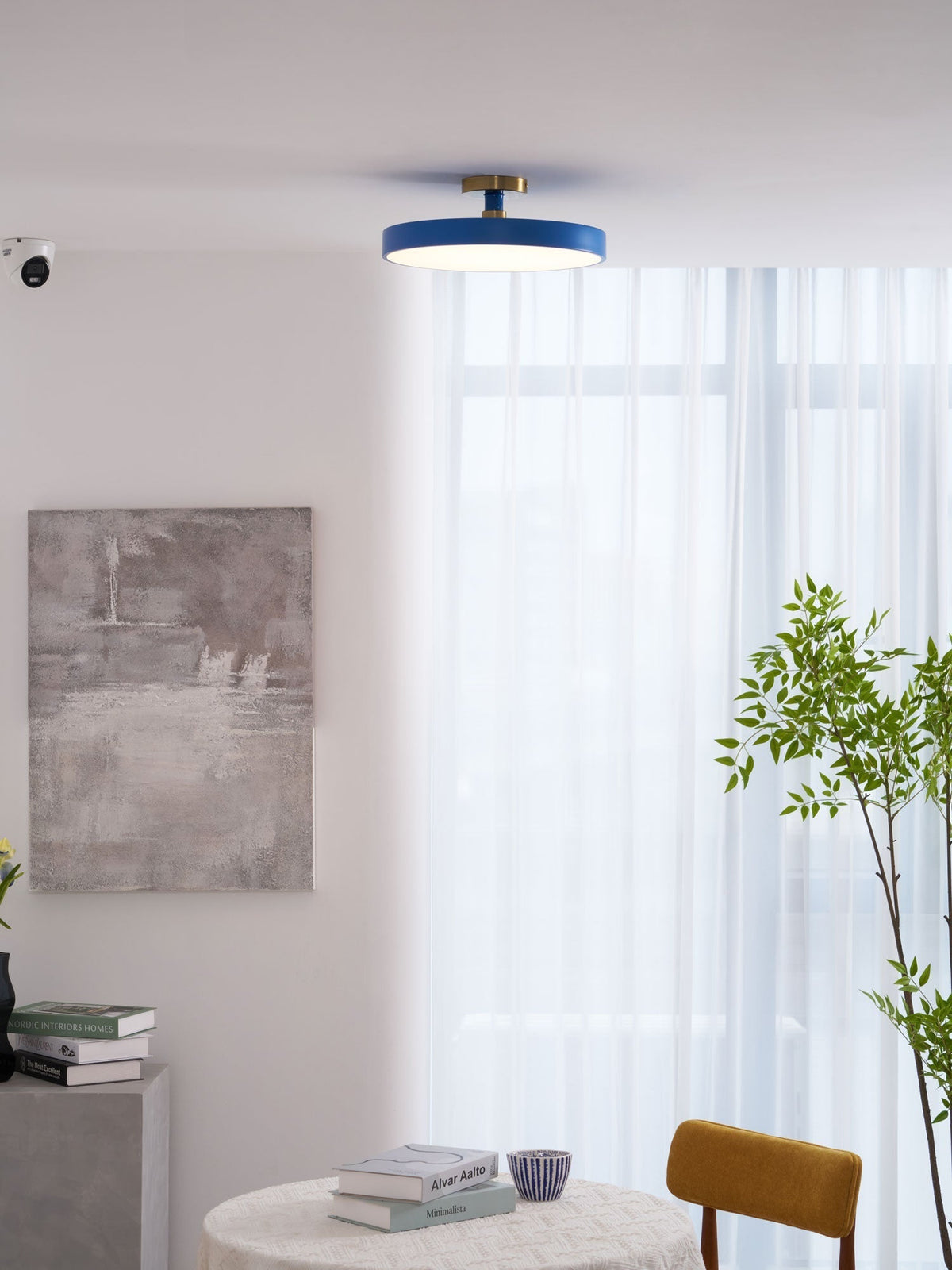 Contemporary Round LED Flush Mount Ceiling Light 1-Light