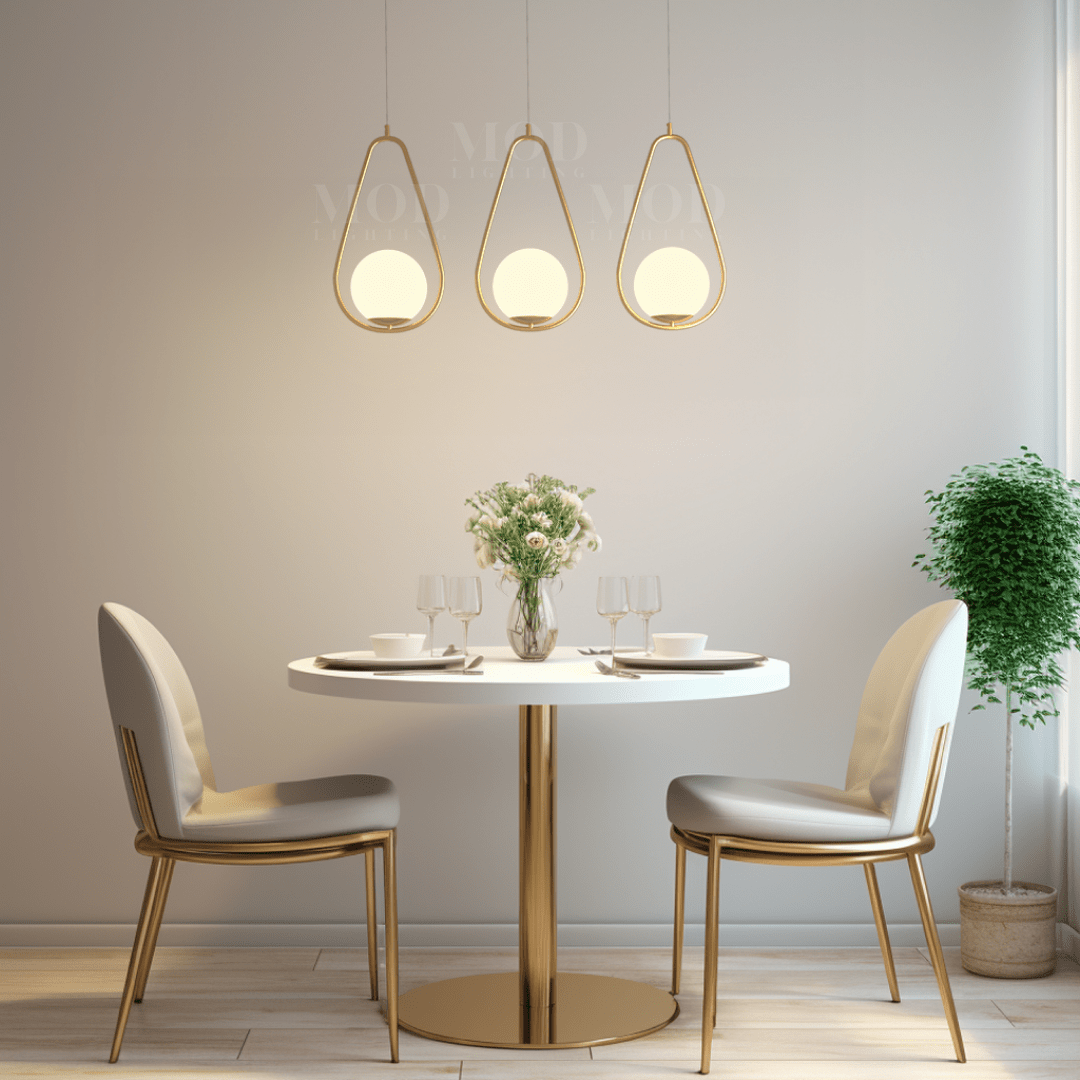 Contemporary Glass Minimal Frame Pendant Light 1-Light