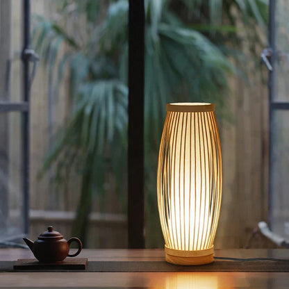 Bohemian Bamboo Table Lamp 1-Light