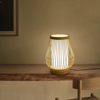 Bohemian Bamboo Table Lamp 1-Light