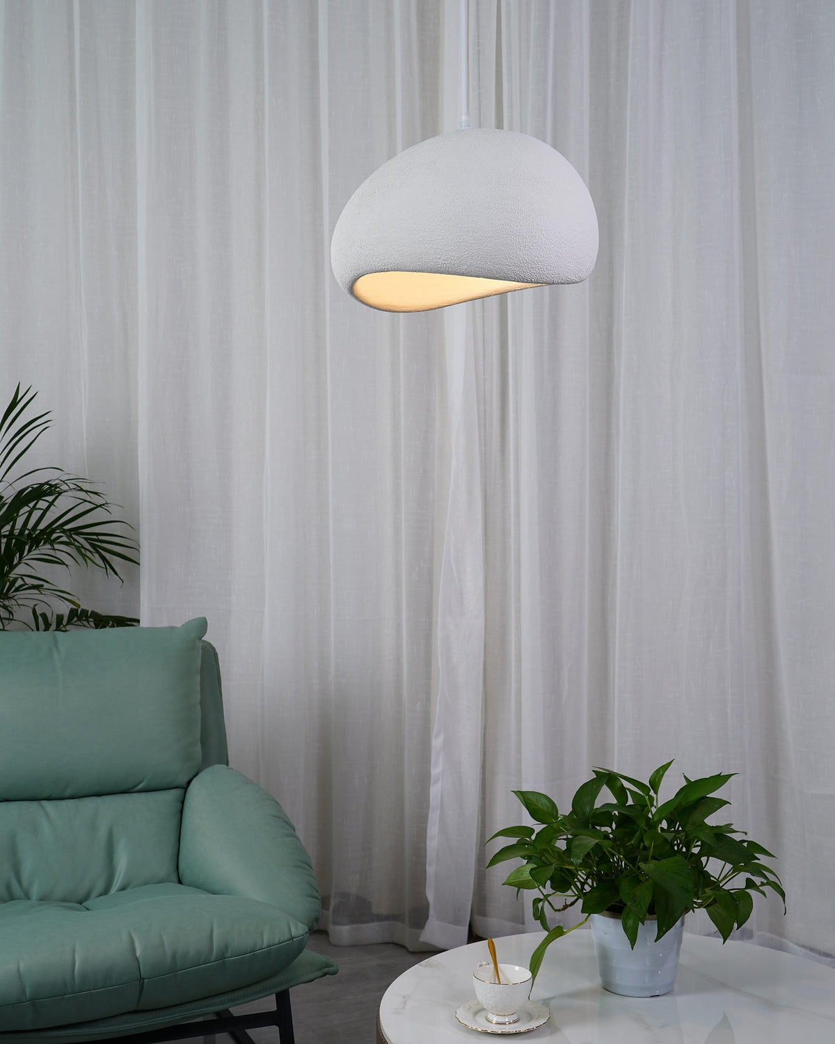 Contemporary Minimalist Dome LED Pendant Light 1-Light