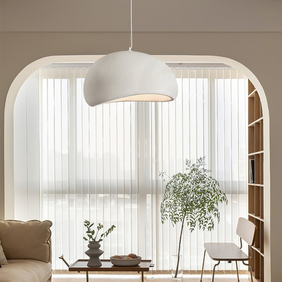 Contemporary Minimalist Dome LED Pendant Light 1-Light