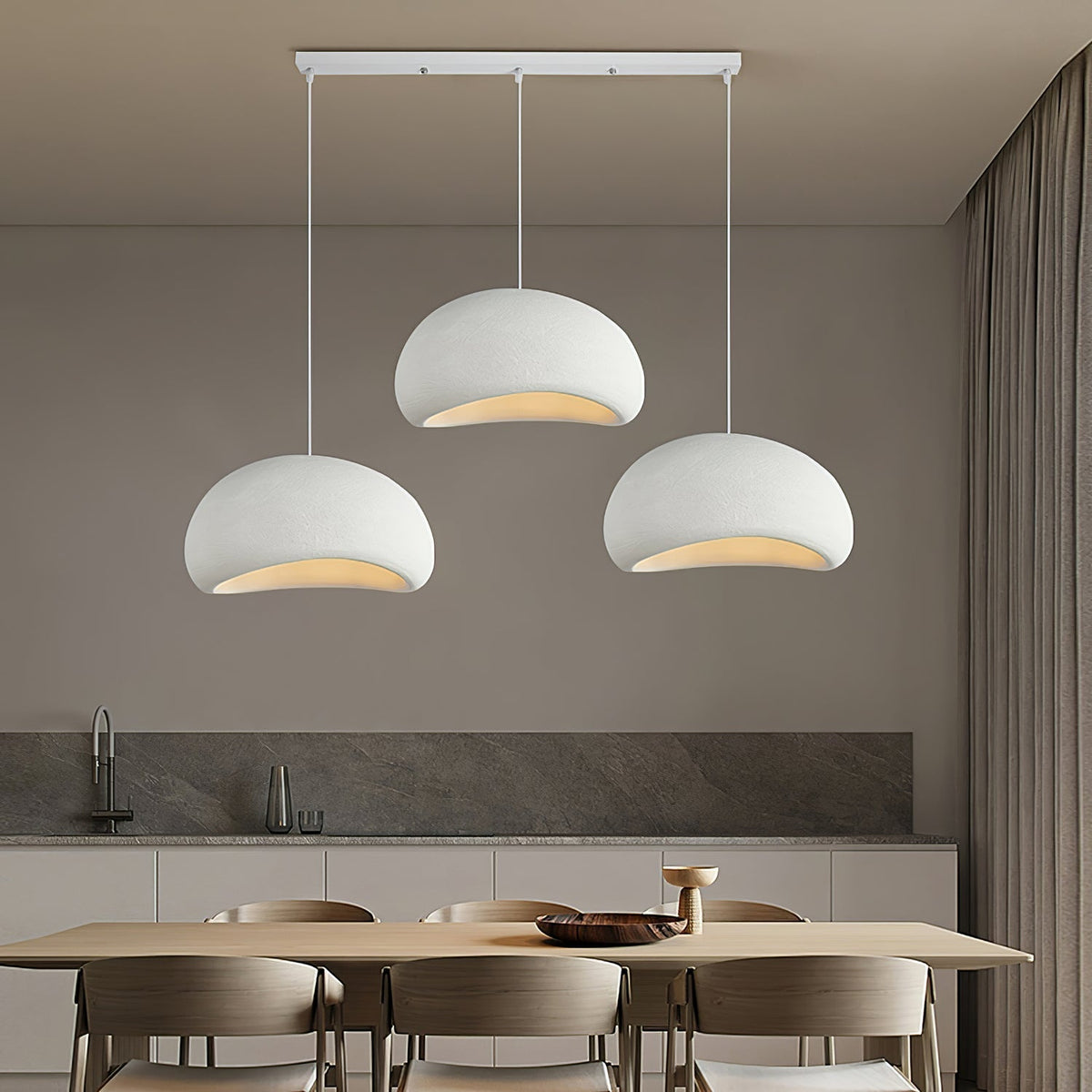Contemporary Minimalist Dome LED Pendant Light 1-Light