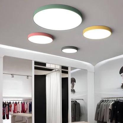 Contemporary Iron Minimal Frame Ceiling Light 1-Light