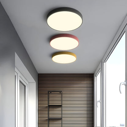 Contemporary Iron Minimal Frame Ceiling Light 1-Light