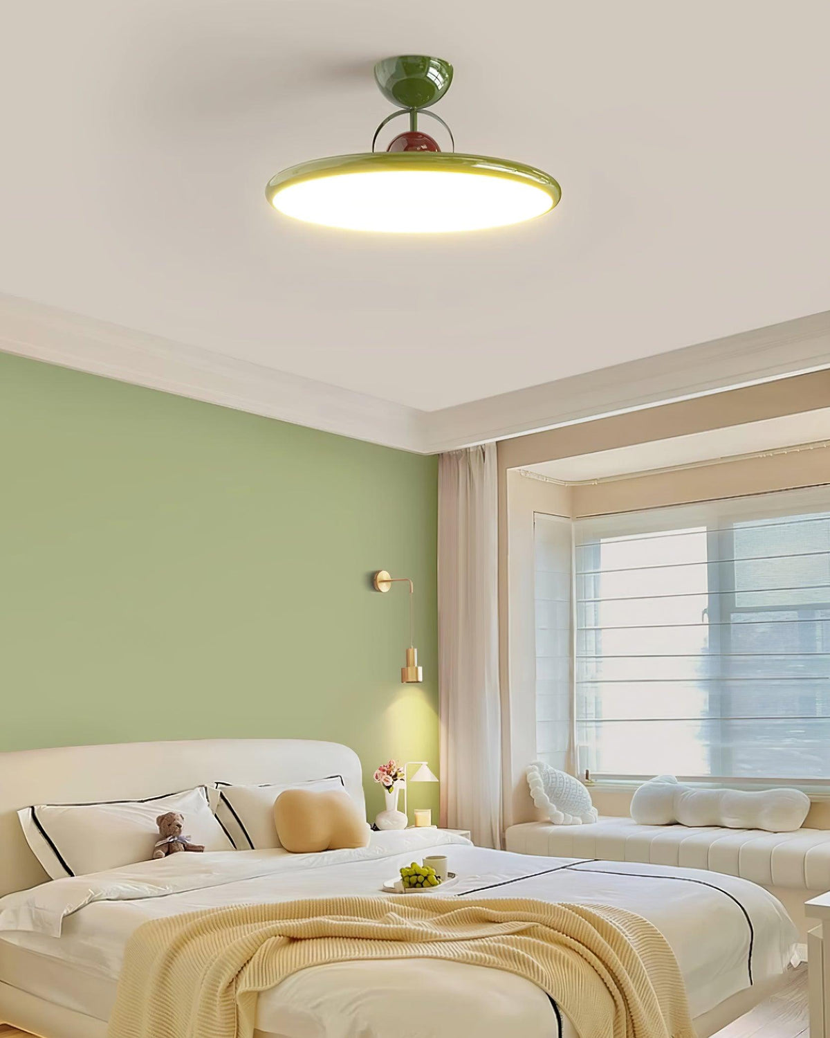 Contemporary Acrylic Offset Canopy Ceiling Light 1-Light