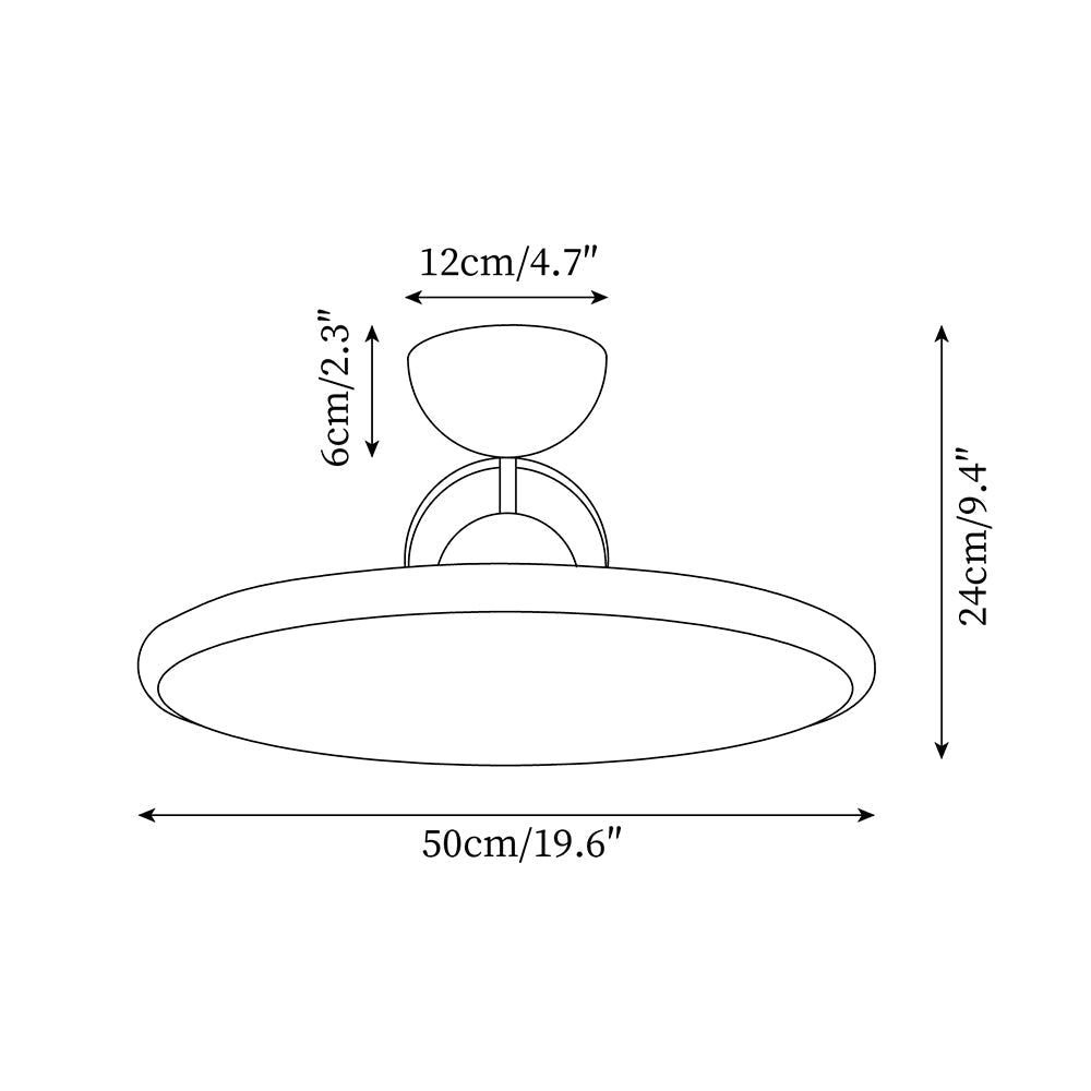 Contemporary Acrylic Offset Canopy Ceiling Light 1-Light