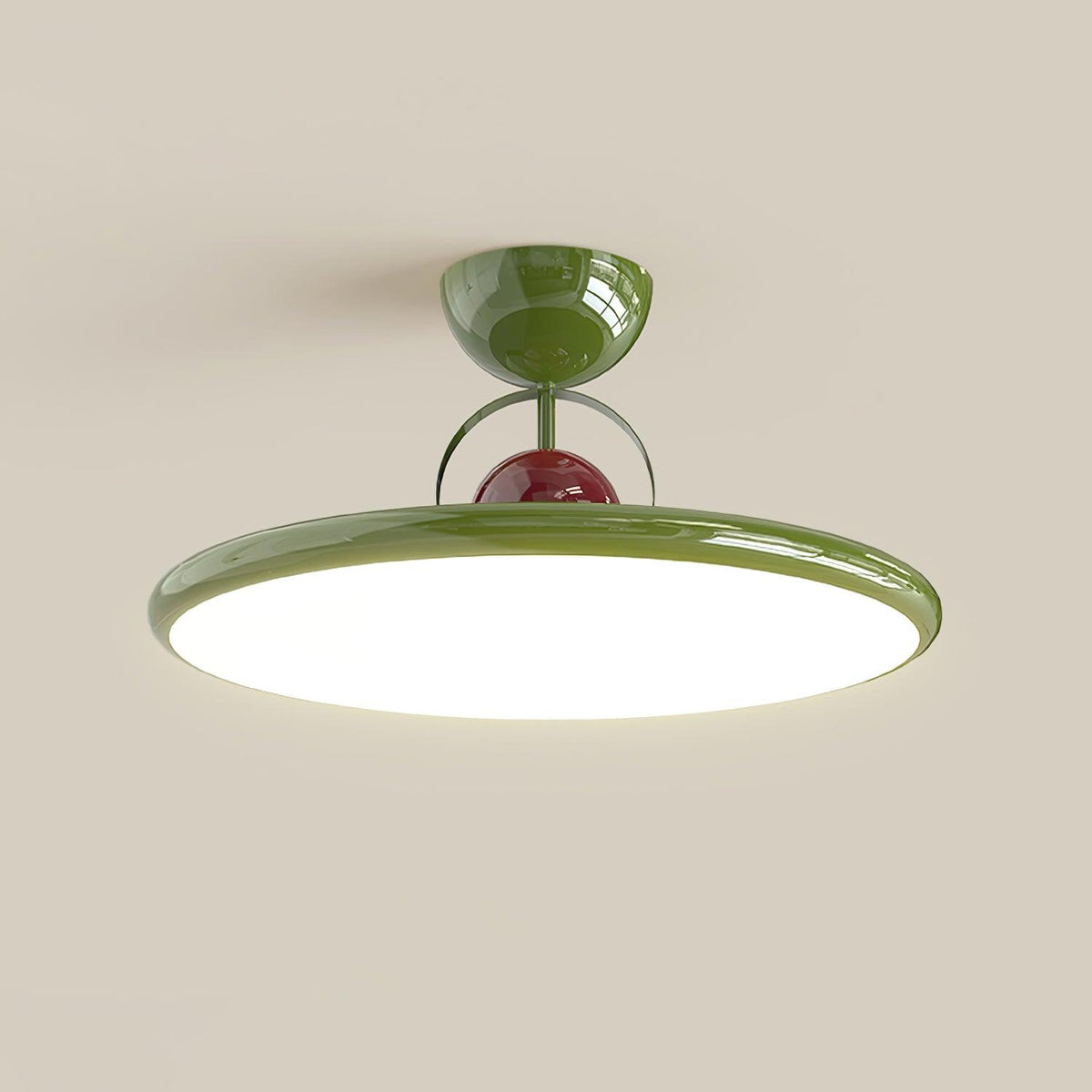 Contemporary Acrylic Offset Canopy Ceiling Light 1-Light