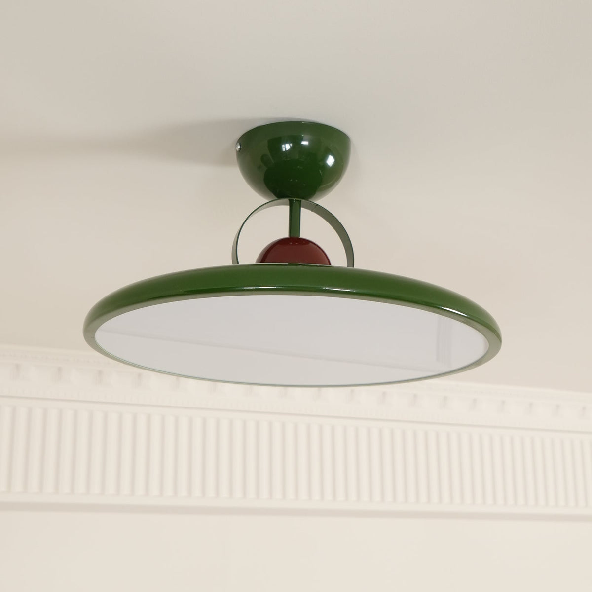 Contemporary Acrylic Offset Canopy Ceiling Light 1-Light