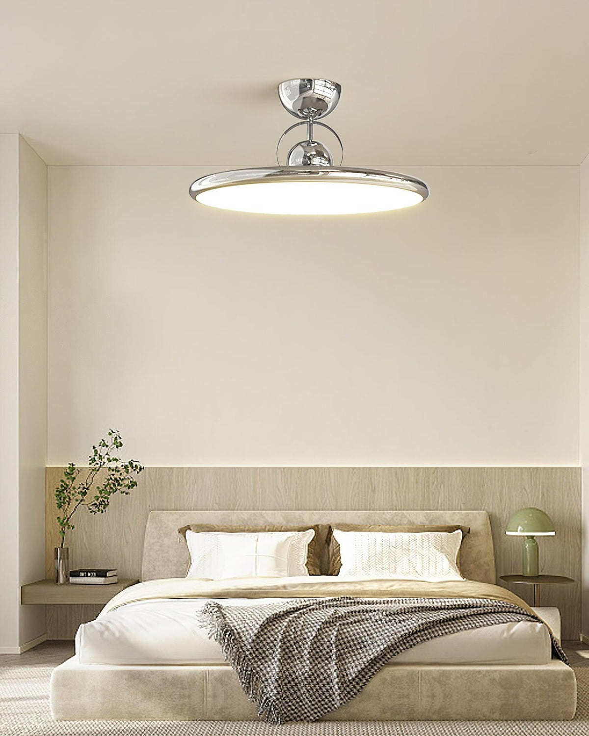 Contemporary Acrylic Offset Canopy Ceiling Light 1-Light